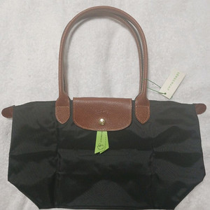 롱샴 르플리아쥬 블랙 미듐 숄더백 팝니다