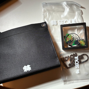 코오롱 스포츠 카라비너 파우치 세트