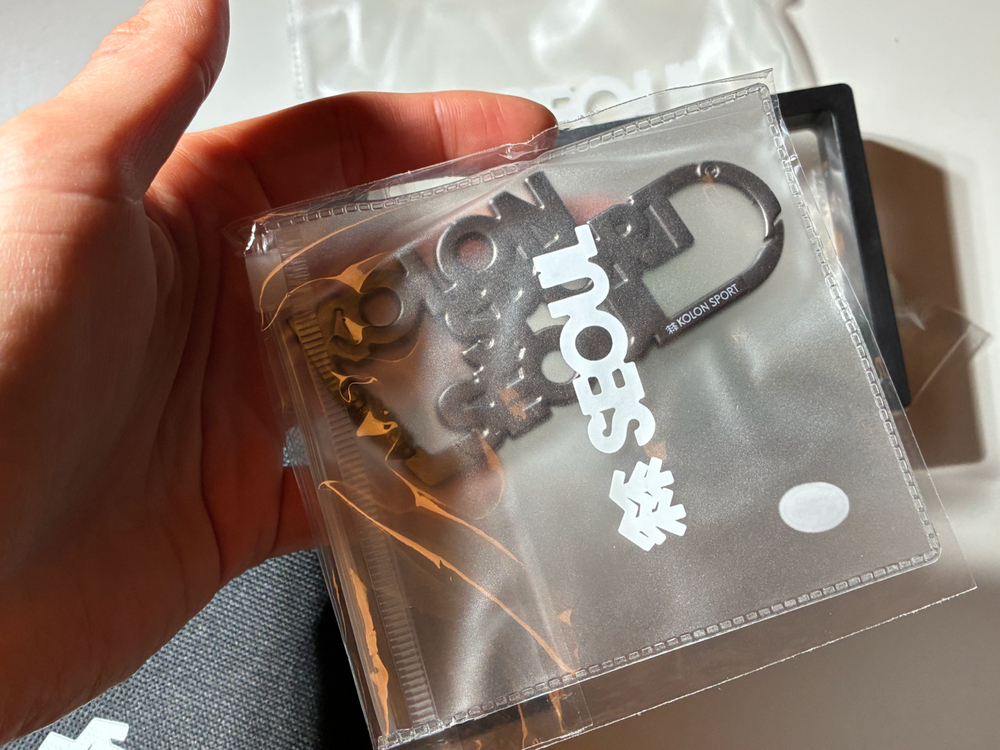 코오롱 스포츠 카라비너 파우치 세트--1