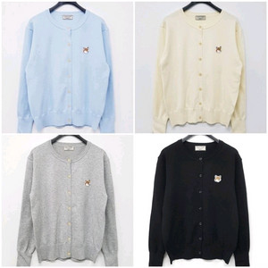 메종키츠네 폭스헤드 라운드 가디건(여성)