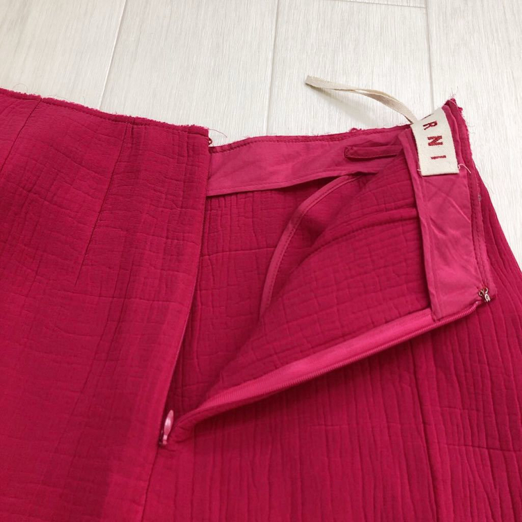 MARNI 마르니 레드 스커트--5