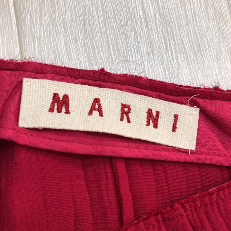 MARNI 마르니 레드 스커트--6