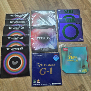 탁구러버 여러장 팝니다.