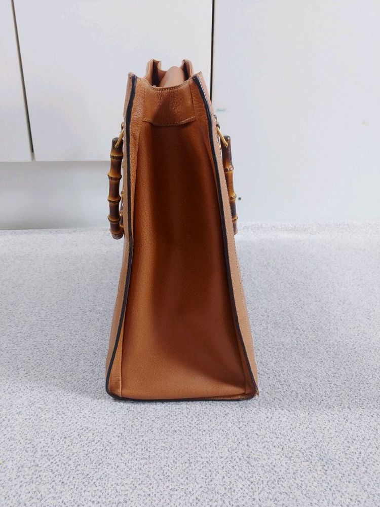 정품 클래식 구찌 다이애나 뱀부 빅백 빈티지 토트백 이미지