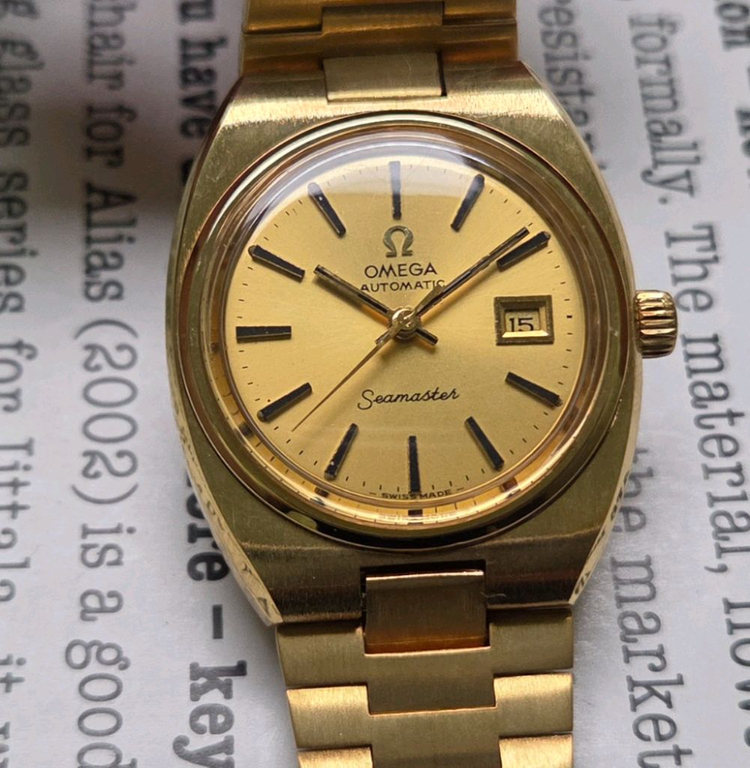 레어] 빈티지 오메가 씨마스터 고구마 올금장 샴골판 여성용 뻐뻐시 브슬 ver. 이미지