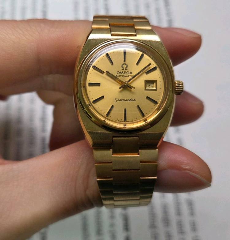 레어] 빈티지 오메가 씨마스터 고구마 올금장 샴골판 여성용 뻐뻐시 브슬 ver. 이미지
