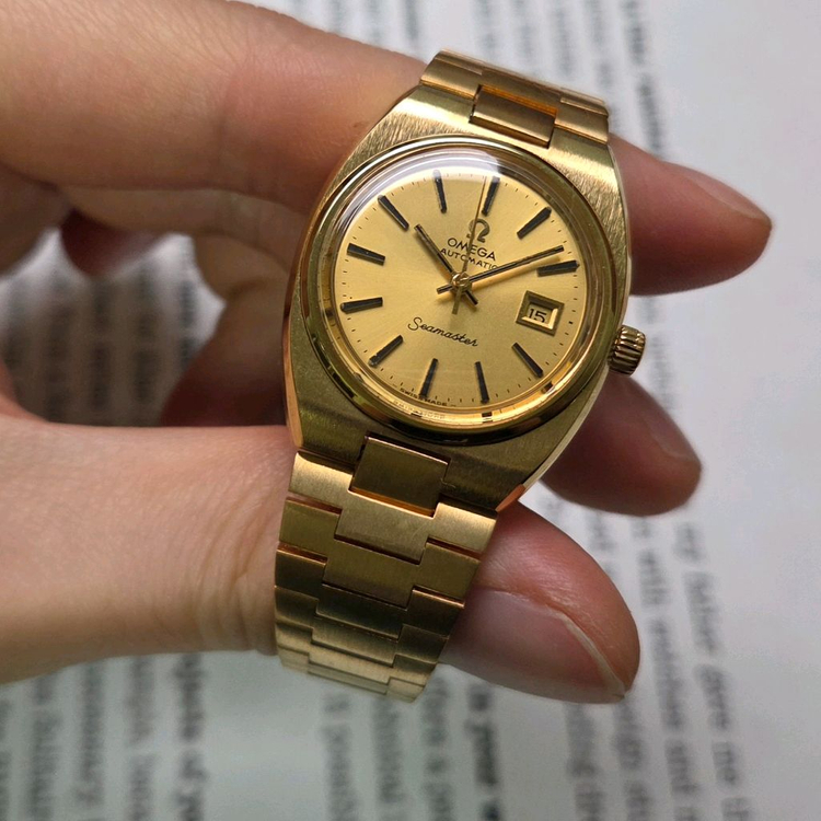 레어] 빈티지 오메가 씨마스터 고구마 올금장 샴골판 여성용 뻐뻐시 브슬 ver. 이미지
