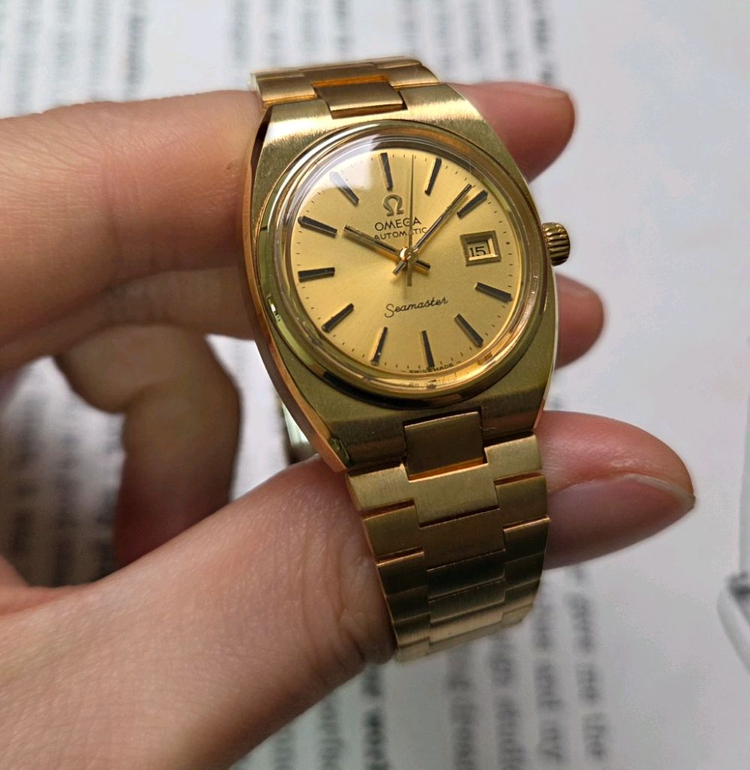 레어] 빈티지 오메가 씨마스터 고구마 올금장 샴골판 여성용 뻐뻐시 브슬 ver. 이미지