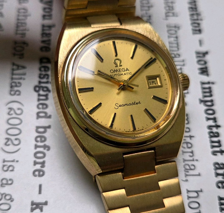 레어] 빈티지 오메가 씨마스터 고구마 올금장 샴골판 여성용 뻐뻐시 브슬 ver. 이미지