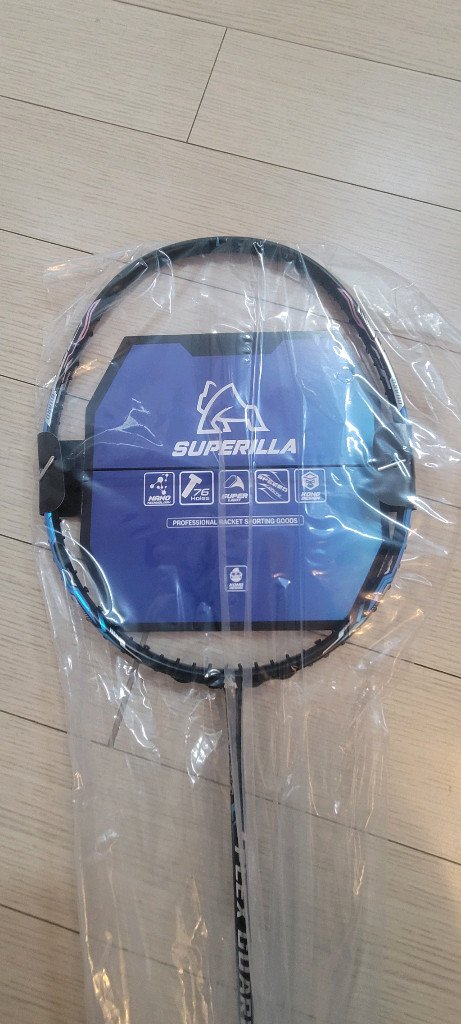 슈퍼릴라 플렉스 가드 배드민턴 라켓 대회 우승 라켓 미개봉 새제품--6