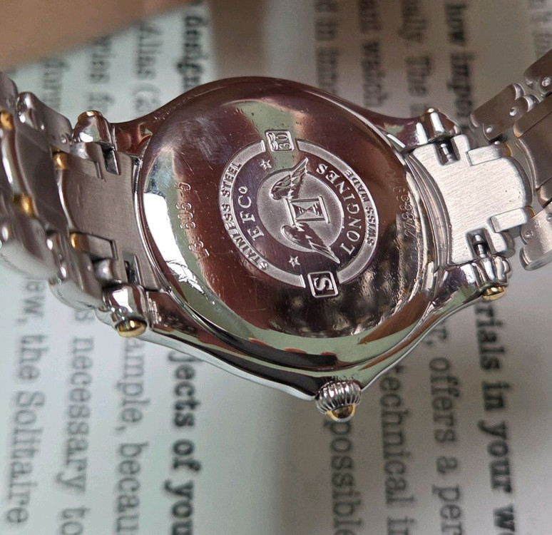 레어] 빈티지 론진 골든윙 파이브스타 화이트로만 골드콤비 브레이슬릿 ver. 이미지