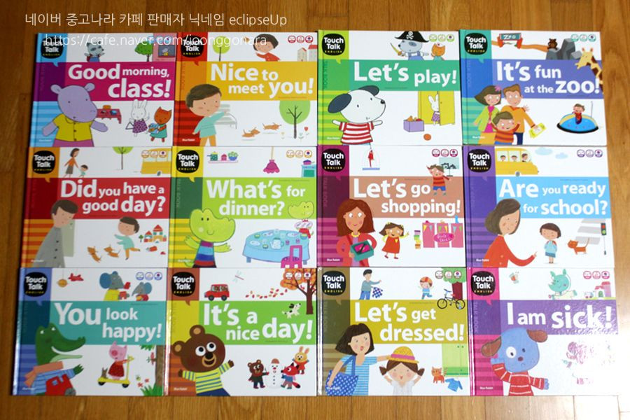 블루래빗터치톡잉글리쉬 블루래빗 토크북 영어책 아기책 유아책 어린이책 보드북 하드북 그림책 동화책 블루레빗--0