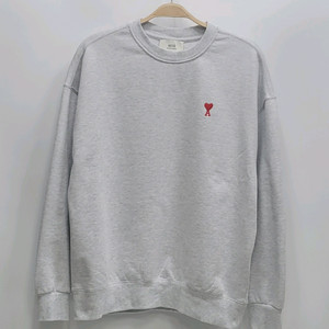 아미 스몰 하트 로고 스웻셔츠 00255 / 남 M (100) 그레이 이미지