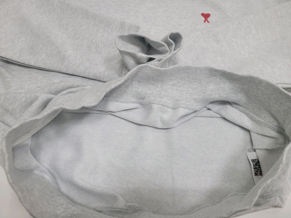 아미 스몰 하트 로고 스웻셔츠 00255 / 남 M (100) 그레이 이미지