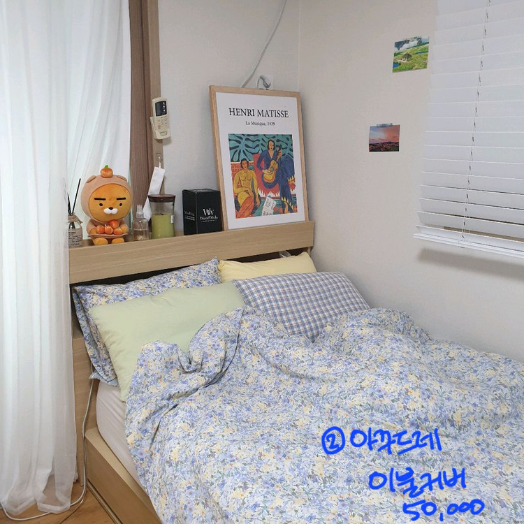 SS용 이불커버, 베개커버 판매합니다(몽생드랑, 아꾸드레) 이미지