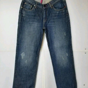 32)리바이스 502 워싱 데님 생지 해외판 일자청바지