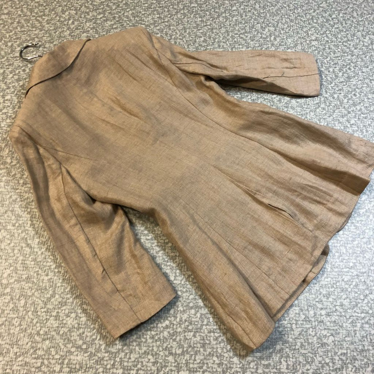 썸제이 린넨100% 자켓 페미닌 출근룩 하객룩 베이지--7