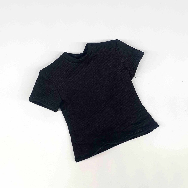 남성 어깨핏 보정 검정 반팔티 12인치피규어(핫토이x) 이미지