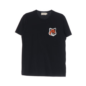 메종키츠네 블랙 빅 폭스 헤드 패치 반팔 티셔츠 XS 이미지