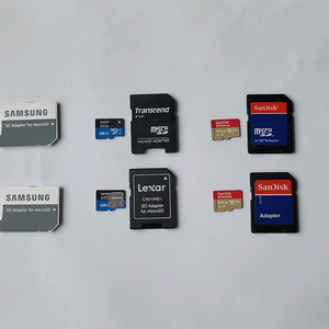 Micro SD카드 (SD카드 어댑터 포함) & 일반 SD카드 판매합니다.