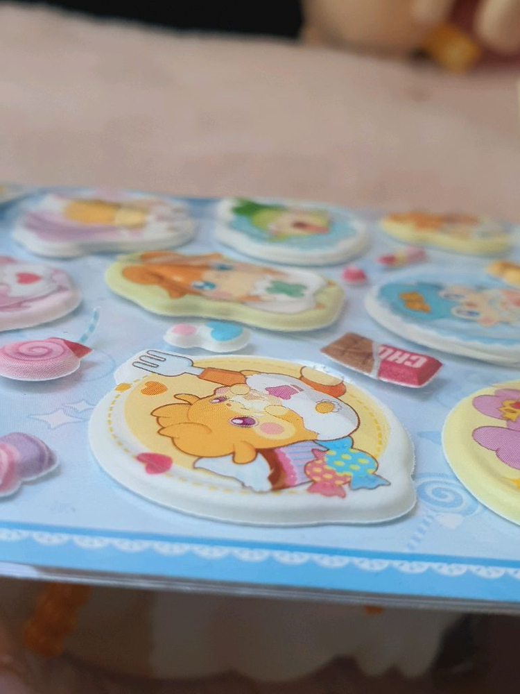 미개봉) 2종 에그엔젤 코코밍 뽀송뽀송 스티커 다꾸 문방구 캐릭터 추억 고전문구 고전완구 빈티지 다이어리 캐릭터 이미지