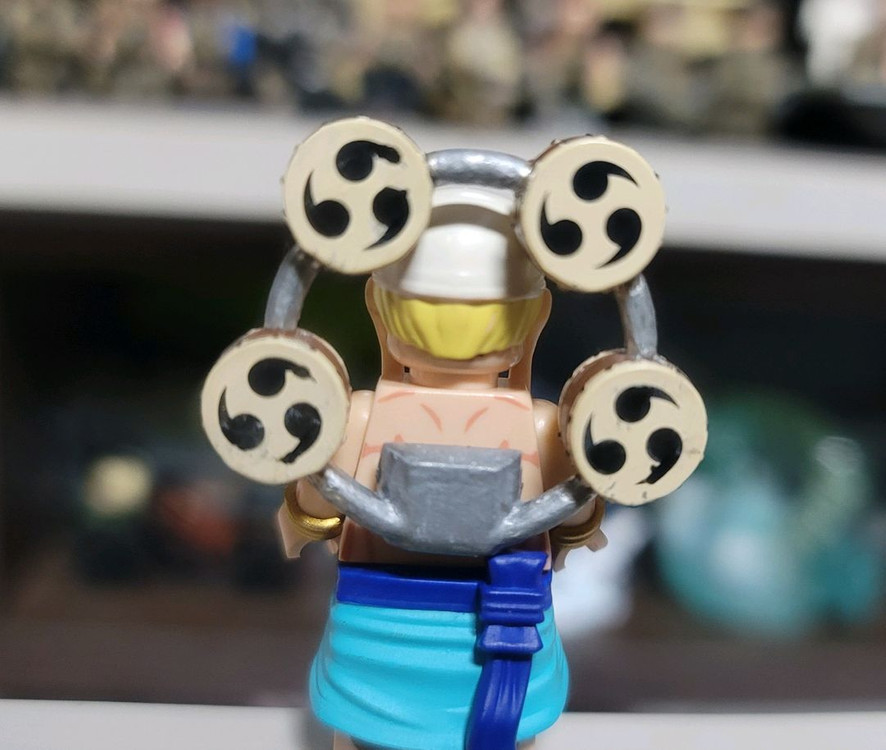 레고 커스텀 미니피규어 원피스 크파 에넬 팝니다. 이미지