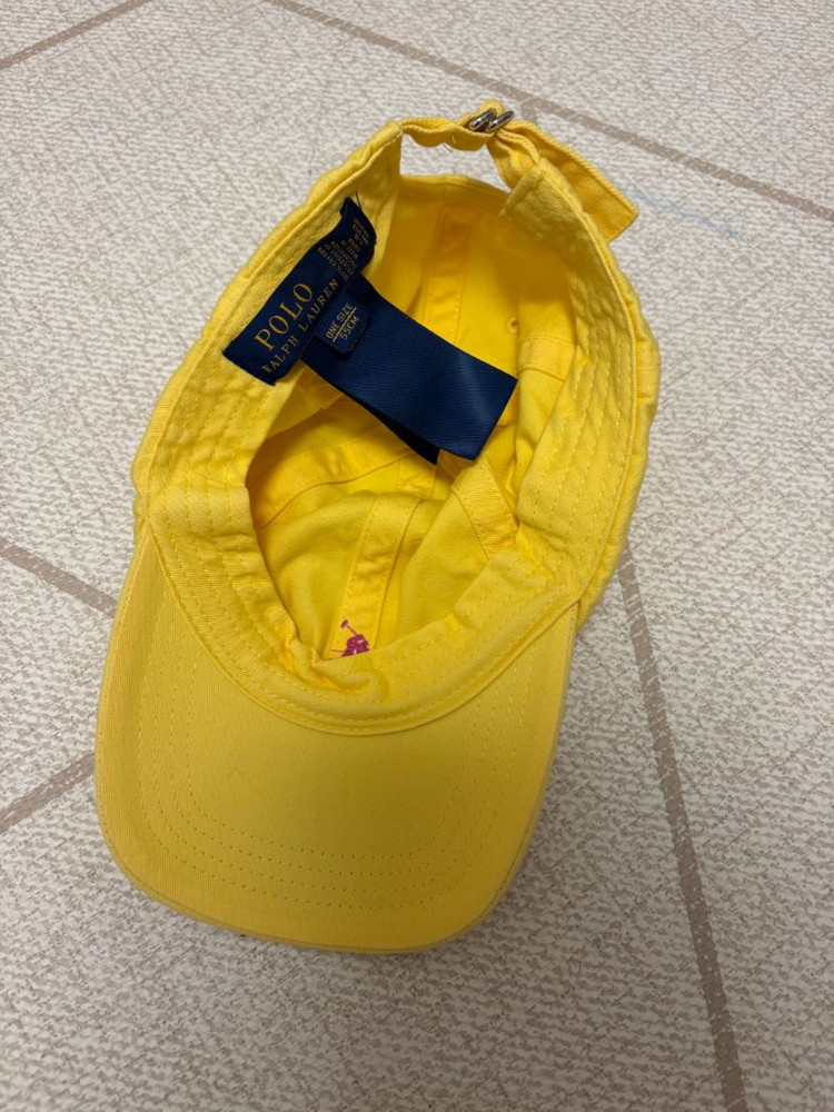 폴로 노랑 모자 캡 이미지