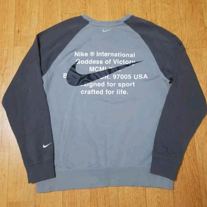 (정품, 최상급) 나이키 더블 스우시 기능성 맨투맨 넉넉한 100