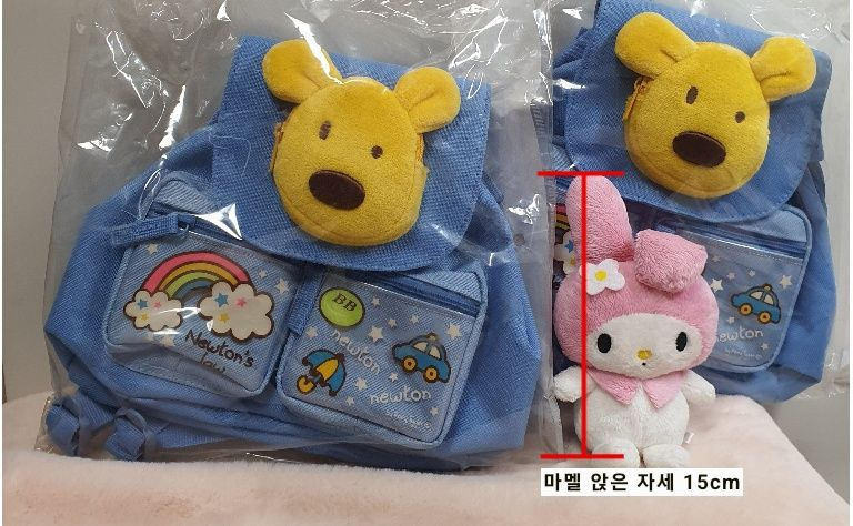 미개봉) 고전 뉴튼 스위트 미니 가방 백팩 곰돌이 강아지 캐릭터 고전문구 고전완구 파우치 방꾸 소품 유아 어린이 이미지