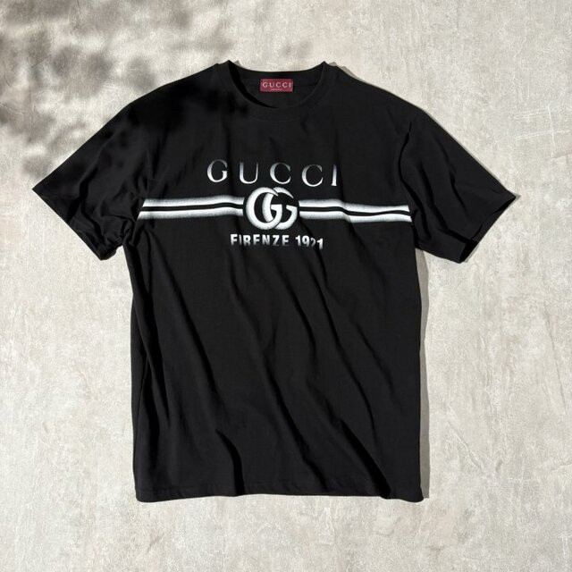 [새상품] 구찌 스텐실 로고 반팔 이미지