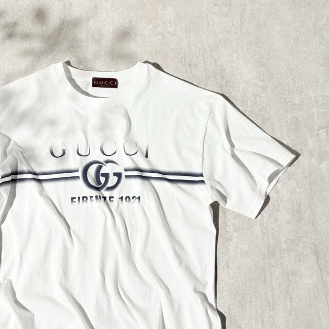 [새상품] 구찌 스텐실 로고 반팔 이미지