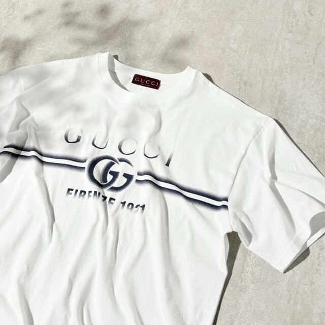 [새상품] 구찌 스텐실 로고 반팔 이미지