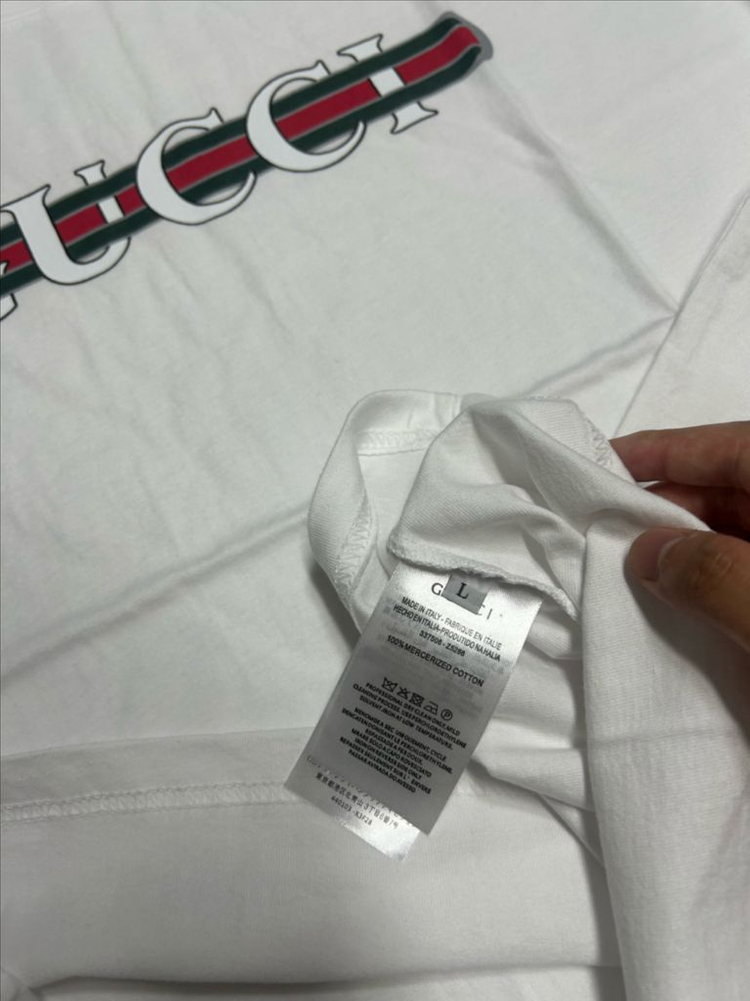 [새상품] 구찌 프린트 로고 반팔 티셔츠 이미지