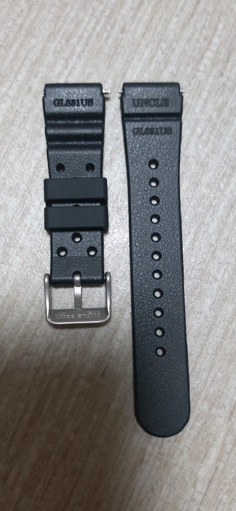 [미사용] 엉클세이코 GL831 러버밴드 20mm 숏--1