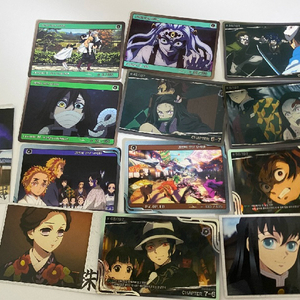 귀멸의 칼날 카드랑 키링