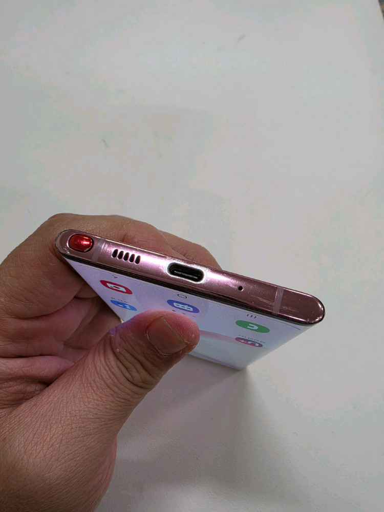 갤럭시 노트10핑크 무잔상 정상공기기 이미지