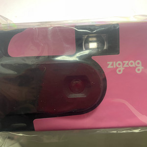 지그재그 일회용 카메라 핑크 새상품