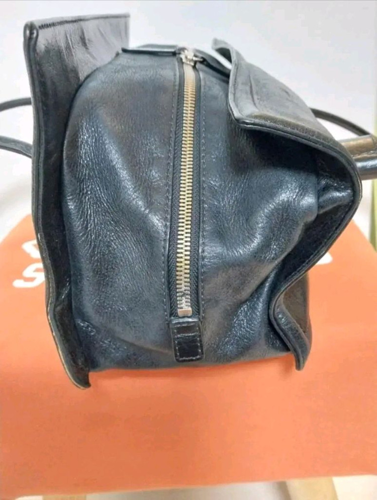 여성 마지셔우드 보스턴 미듐 블랙 크링클 가방, 숄더백, 도트백 이미지