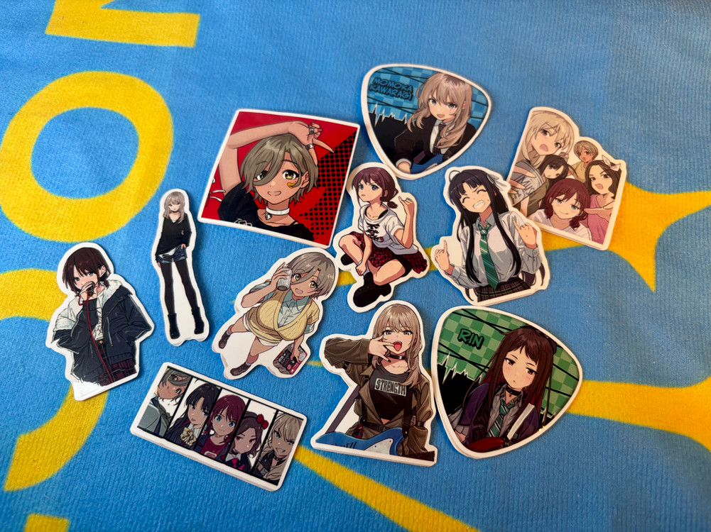 걸즈밴드크라이 아크릴스탠드 피규어--7