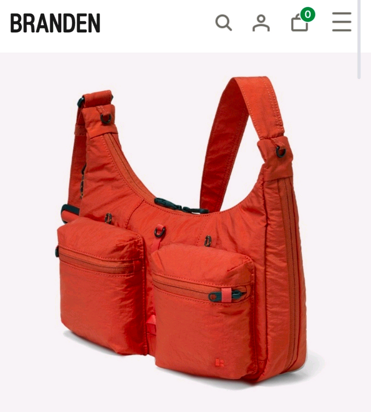 (미개봉) 브랜든 세이프 플러스 크로스백 딥 오렌지--1