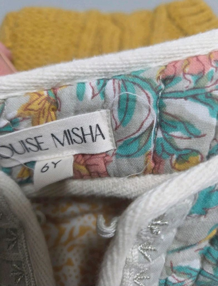 루이스미샤 플라워누빔자켓 플라워자수니트 이미지