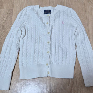 폴로 여아 케이블 가디건 6T
