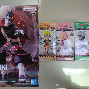 반프레스토 나루토 바이브레이션 키사메 피규어 및 월콜 3개 포함 이미지