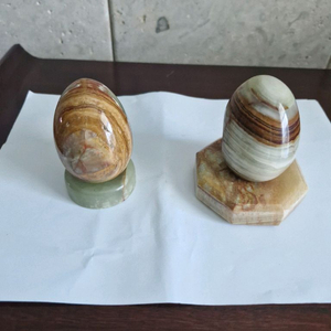 황옥 옥돌 돌수석 2점 이미지