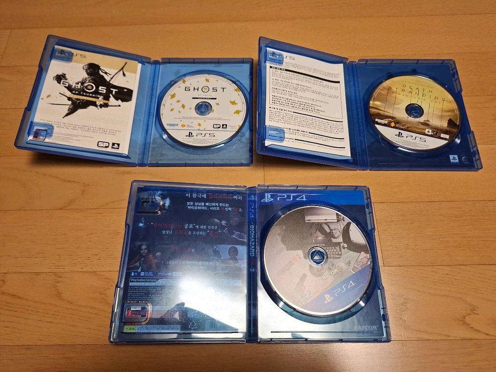 PS5고스트오브요테이,데스스트랜딩1,바이오하자드re2--1