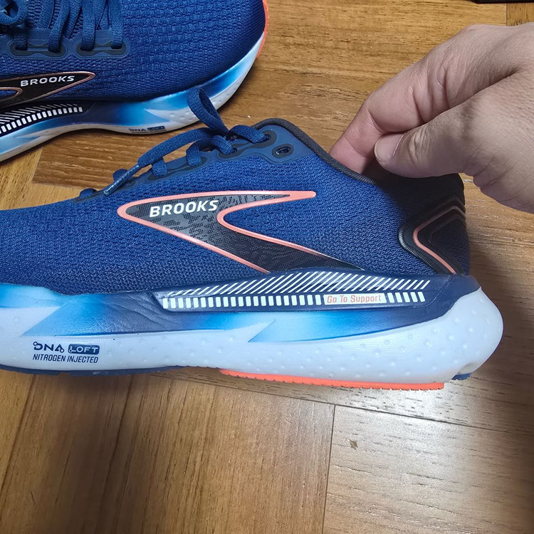 정품 브룩스 글리세린 GTS 21 와이드(2E) 275mm 블루 런닝화 운동화 워킹화 이미지
