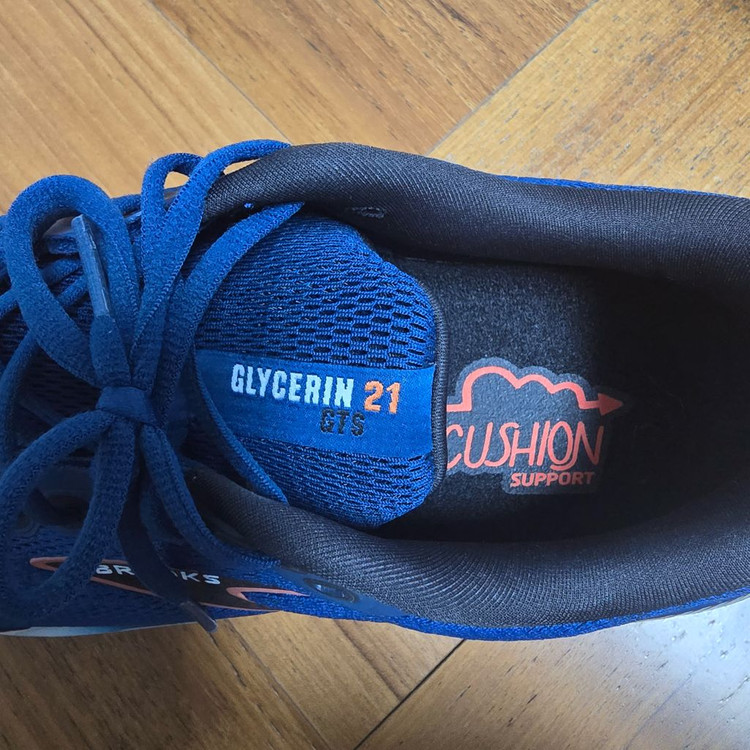 정품 브룩스 글리세린 GTS 21 와이드(2E) 275mm 블루 런닝화 운동화 워킹화 이미지