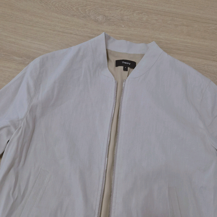 Theory 띠어리 린넨 봄버 자켓 000--1