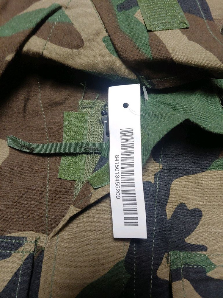 미군 공군 우드랜드 항공기 승무원 전투복 상의 텍달린 새제품 이미지