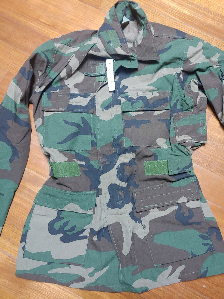 미군 공군 우드랜드 항공기 승무원 전투복 상의 텍달린 새제품 이미지